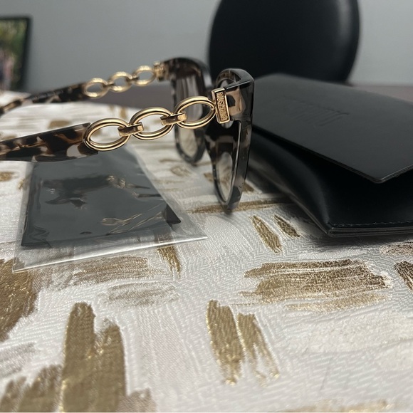 NEW MOSCHINO MOS098/S HT8 HA Sunglasses Pink Havana Frame Brown Lenses 55mm - Picture 9 of 11